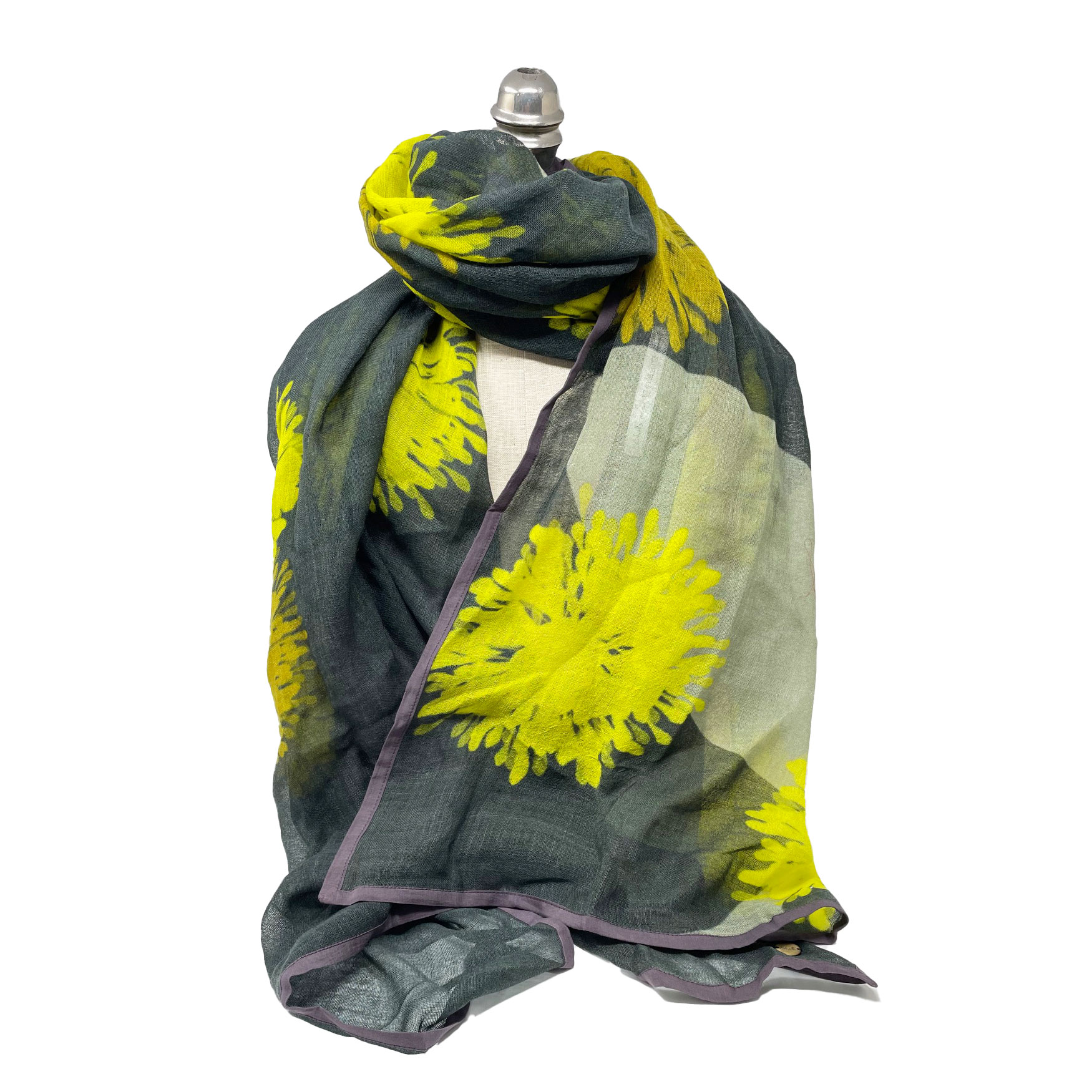 Schal Carol (Mustard) 100% wool - 100x180cm von Shalls Barcelona