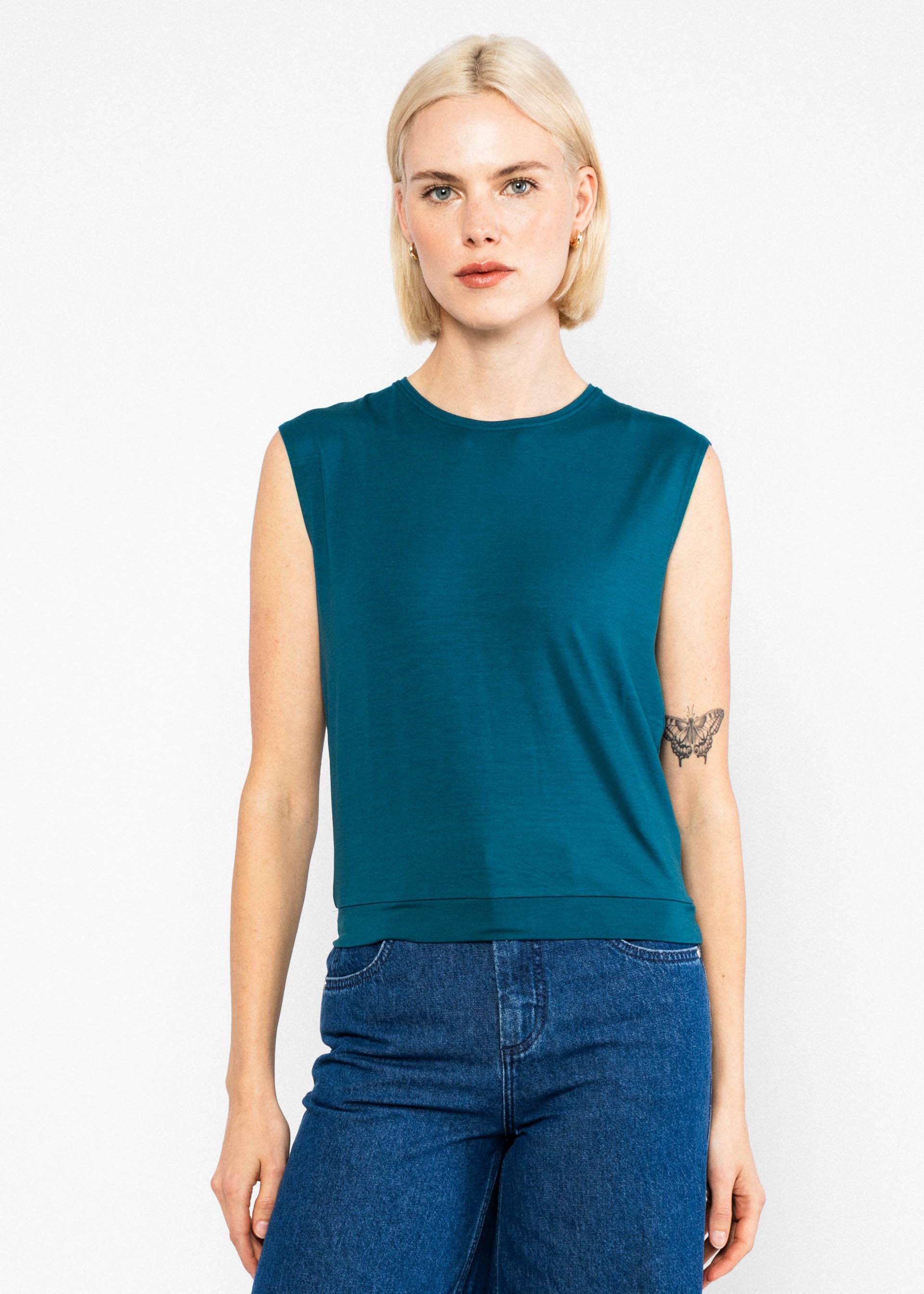 Blutsgeschwister Top Tiny Crew - romantic nights petrol