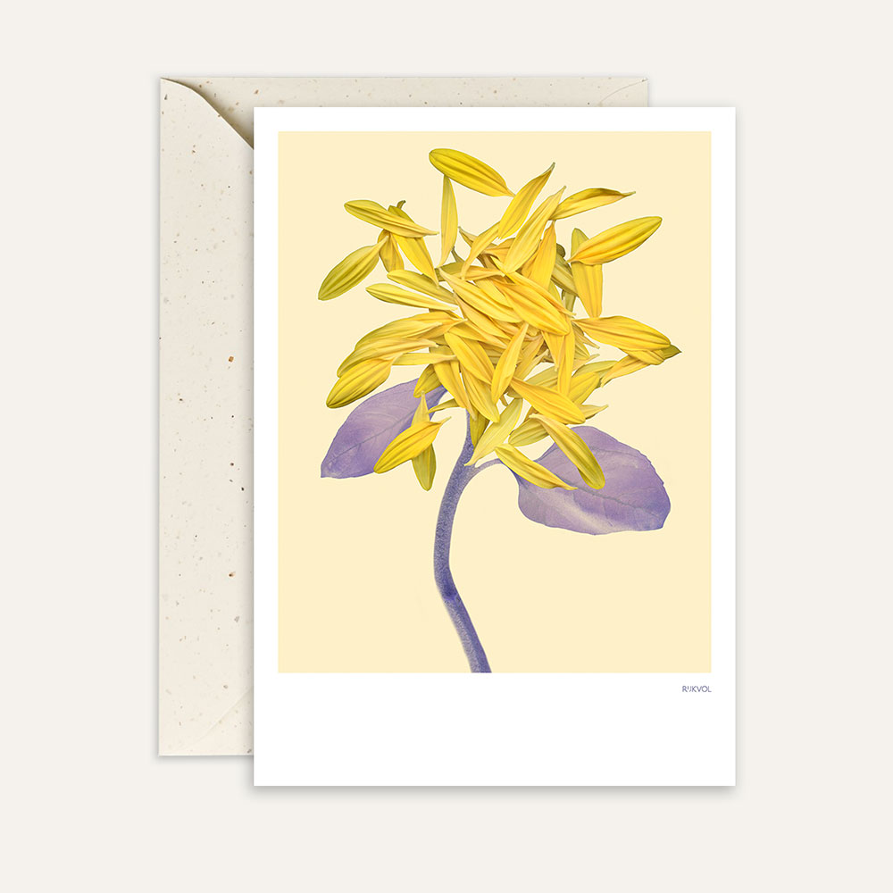 Aufstellkarte -PetalLove 01, Florale Grußkarte mit Umschlag von Studio Rijkvol    