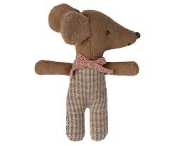 Maileg Sleepy wakey baby maus in Streichholzschachtel - Rose