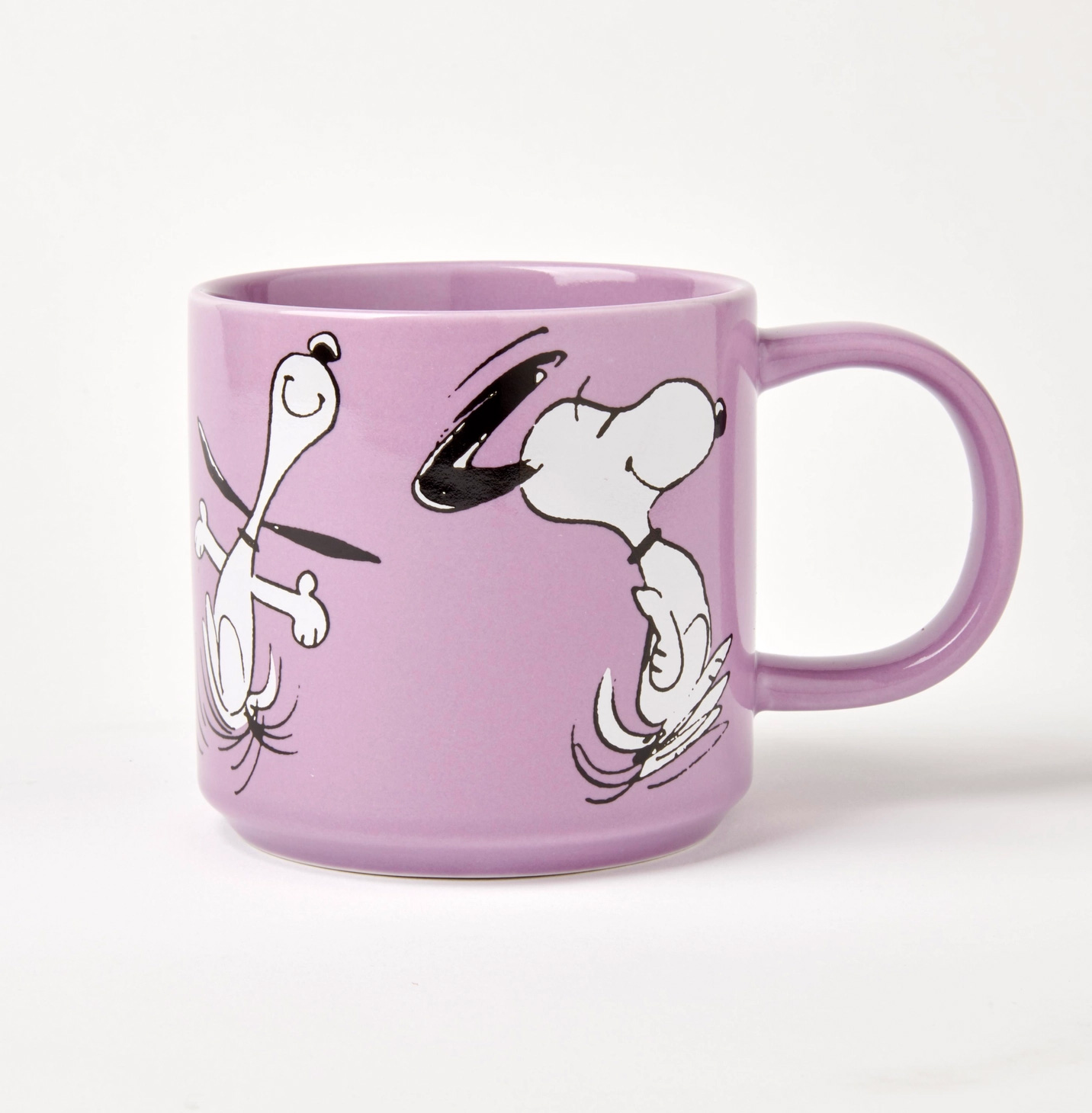 The Peanuts Becher "Happy Dance", Snoopy Tasse, ca. 330 ml  , Flieder