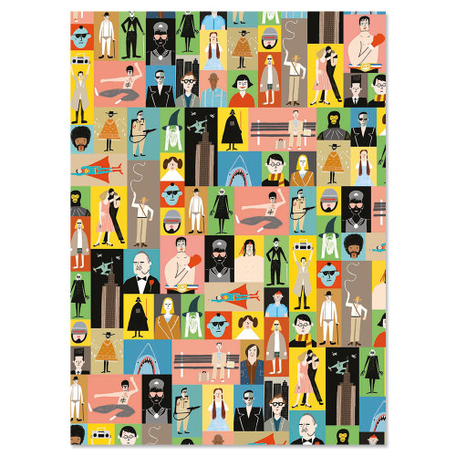 Geschenkpapier Movies von U-Studio , ca. 50 x 70 cm