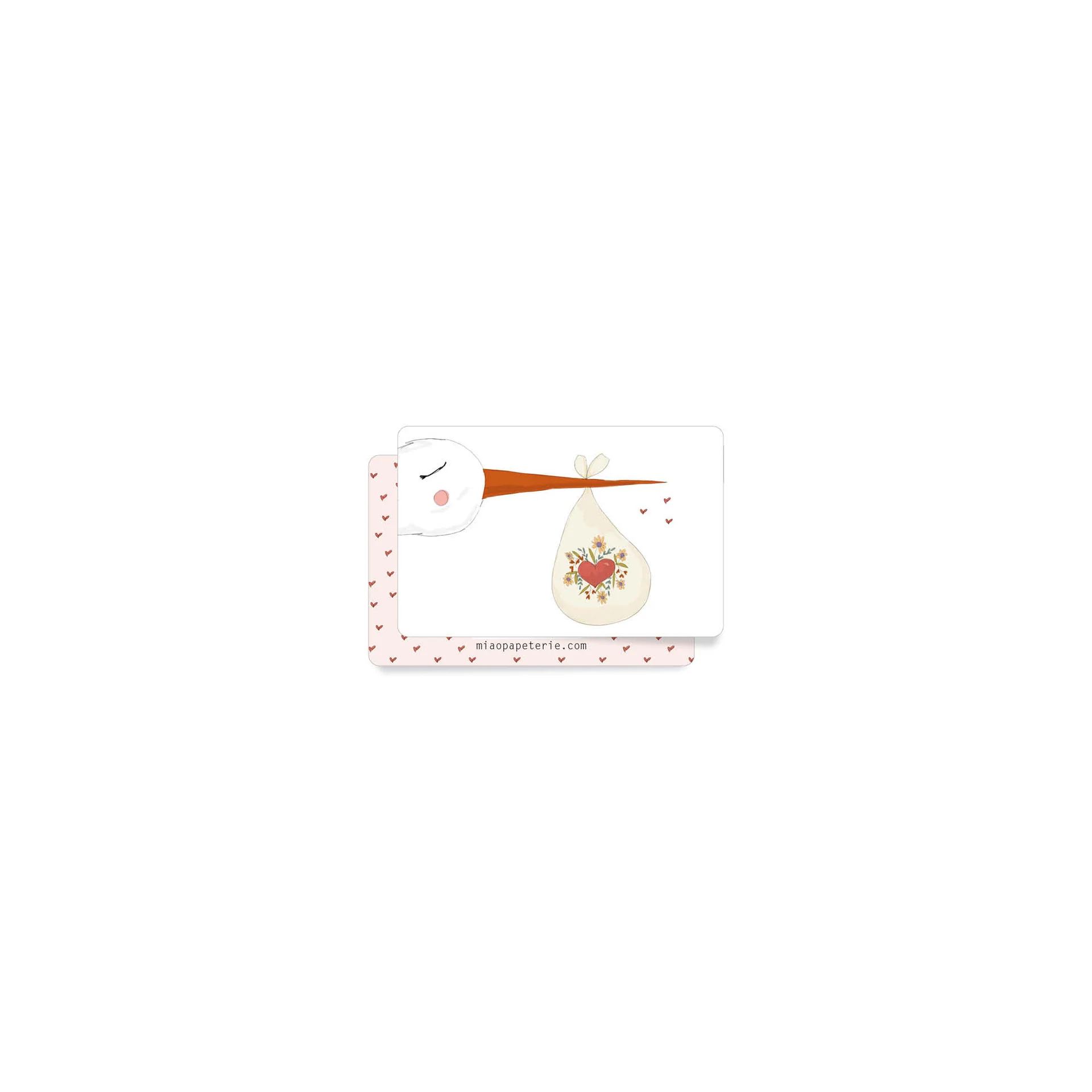 MIAO Minikarte Storch, 85 x 55 mm