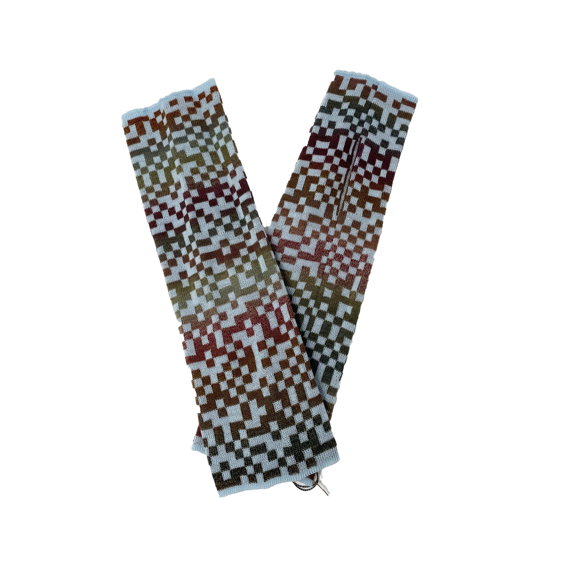 McKernan Handstulpen "RASTER" WINDFALL, ca. 27 x 8 cm, 100% feine Wolle, Pulswärmer