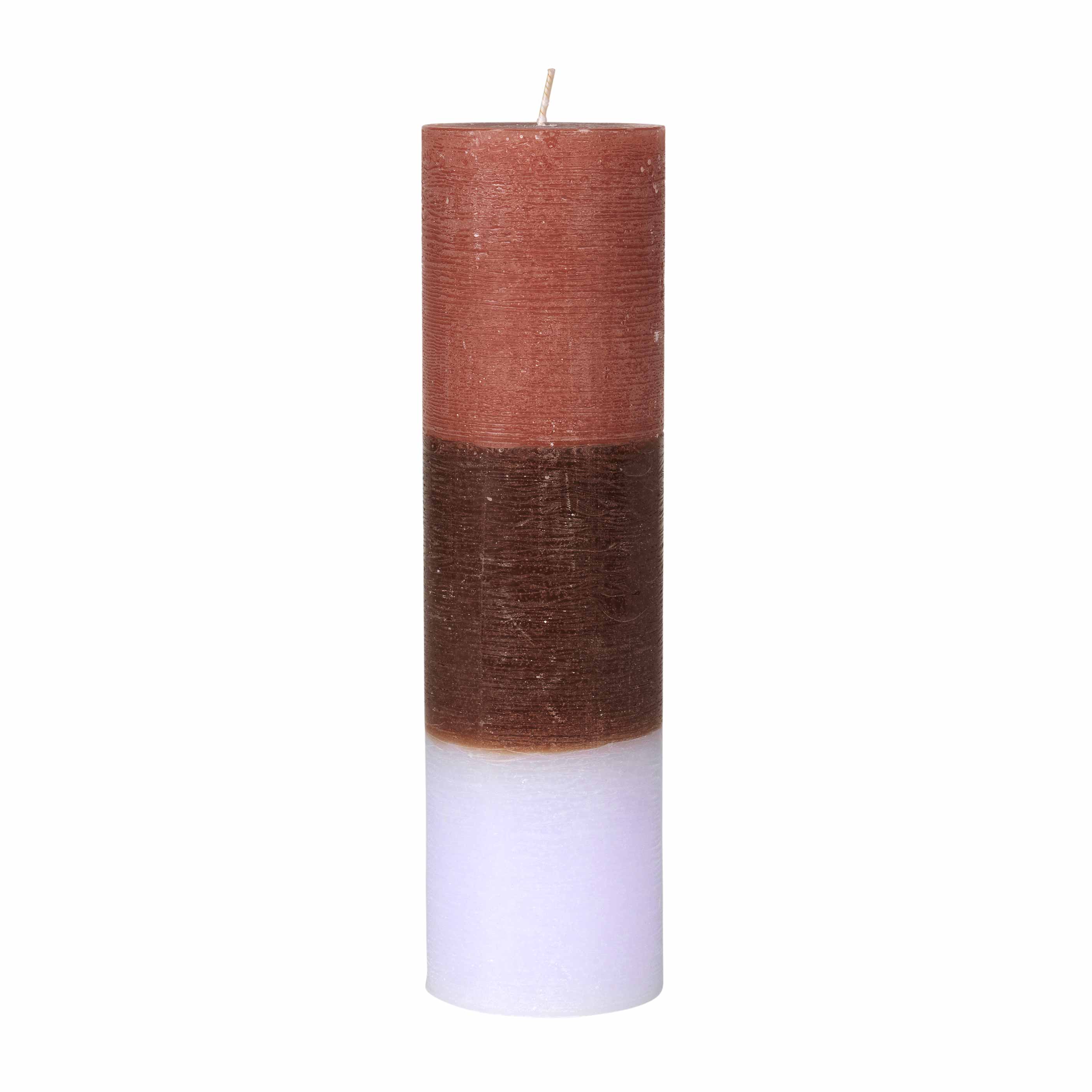 Kerze RUSTIK 'RAINBOW' , Farbe RASPBERRY LAVENDER ca.7 x 25 cm von Broste Copenhagen Kerze RUSTIK 'RAINBOW' , Farbe RASPBERRY LAVENDER ca.7 x 25 cm von Broste Copenhagen