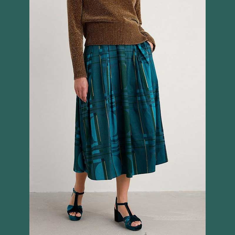 SEASALT CORNWALL Interweaving Skirt-Picrous Jacquard