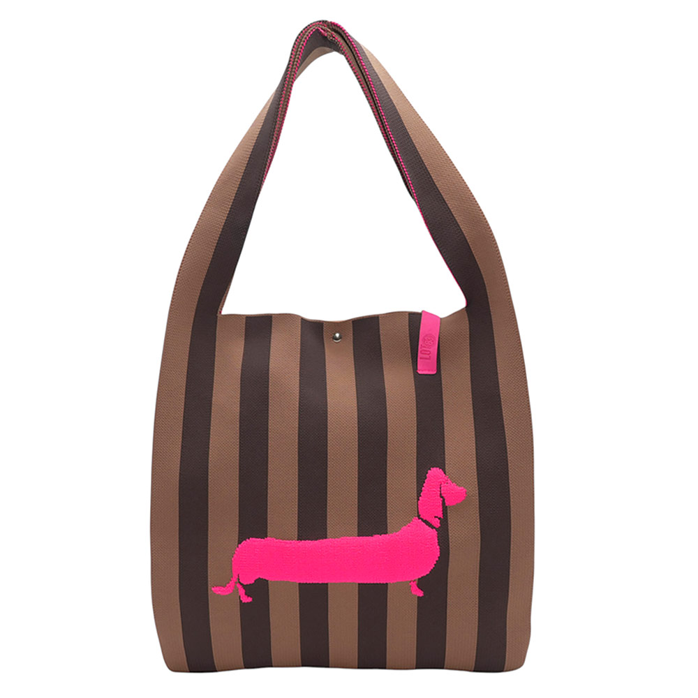 LOT83 Shopper Rebell Loïs 37, Dackel, Streifen , ca.  45 x 35 cm