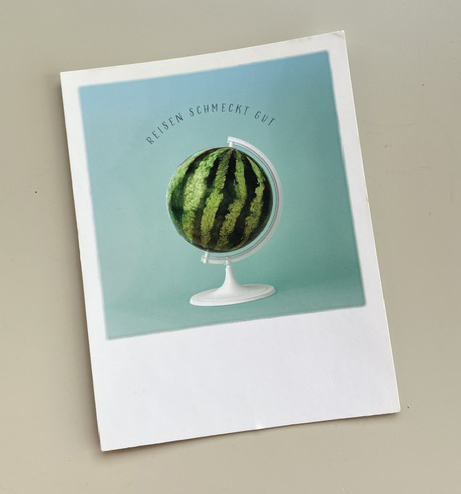 % Polacard Melone, Reisen schmeckt gut