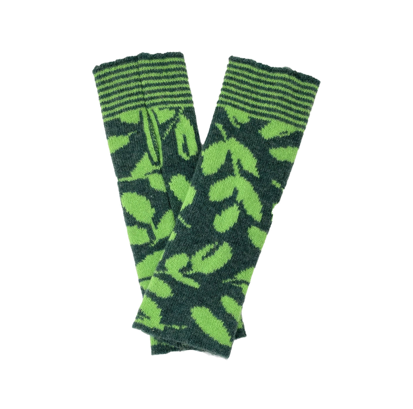 McKernan Handstulpen "CANOPY" CHLOROPHYLL , ca. 27 x 8 cm, 100% Wolle, Pulswärmer