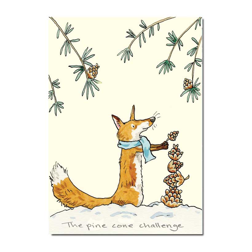 Two Bad Mice  Doppelkarte Weihnachten "The Pine Cone Challenge" von Two Bad Mice , Fuchs