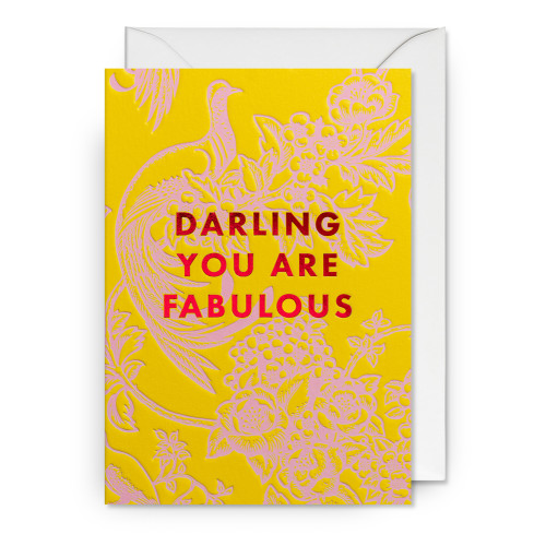 Doppelkarte "Darling You Are Fabulous" von Florence Broadhurst