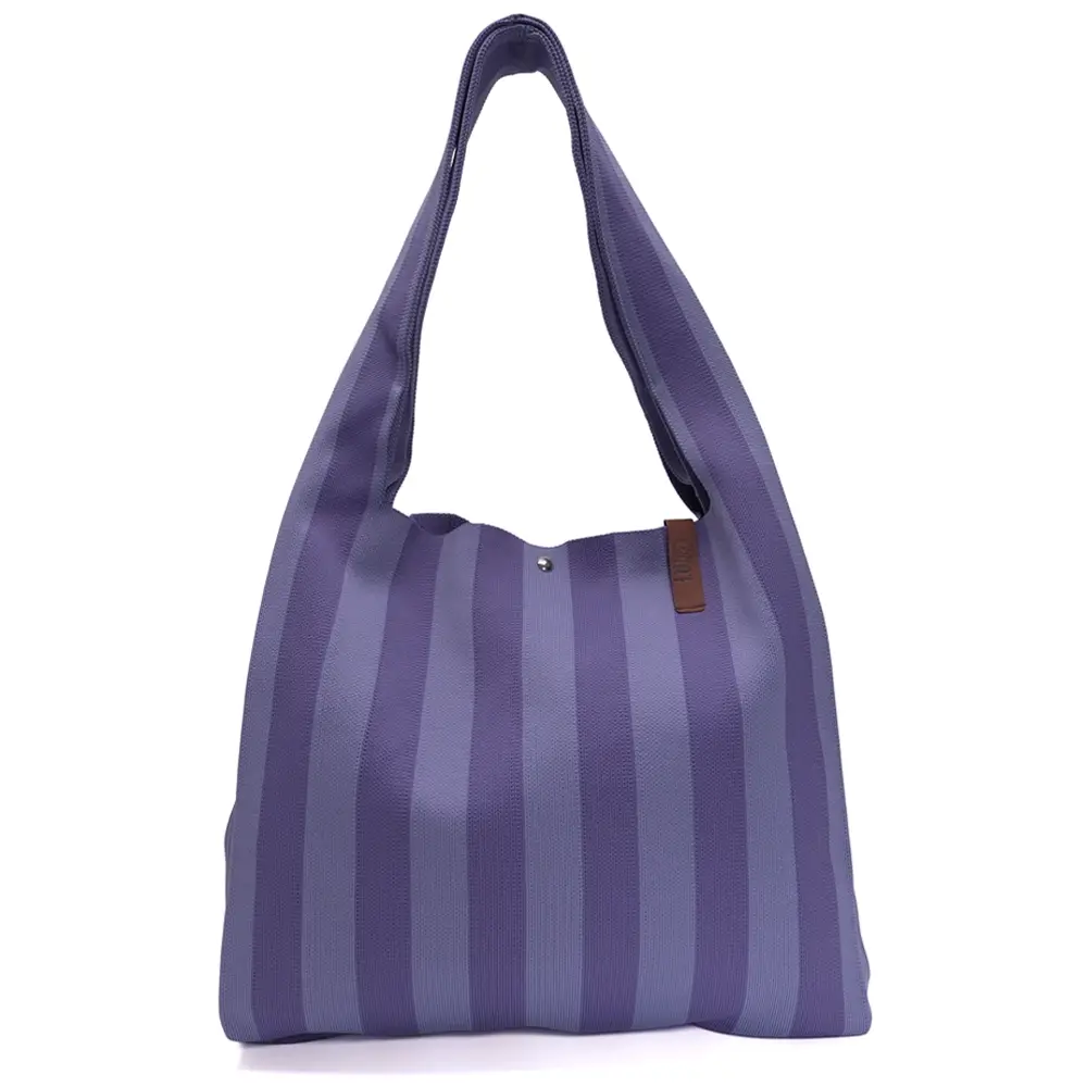 LOT83 Shopper Lois 118, Streifen Violett, ca.  45 x 35 cm    
