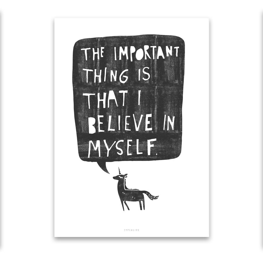 Typealive Postkarte "Believe"  