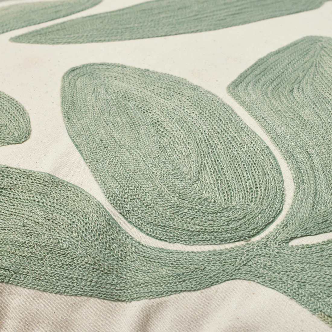 Kissenbezug Herbert , Sage Green/Natural, 100% Baumwolle, ca. 50 x 50 cm von Broste Copenhagen, OEKO-TEX®     