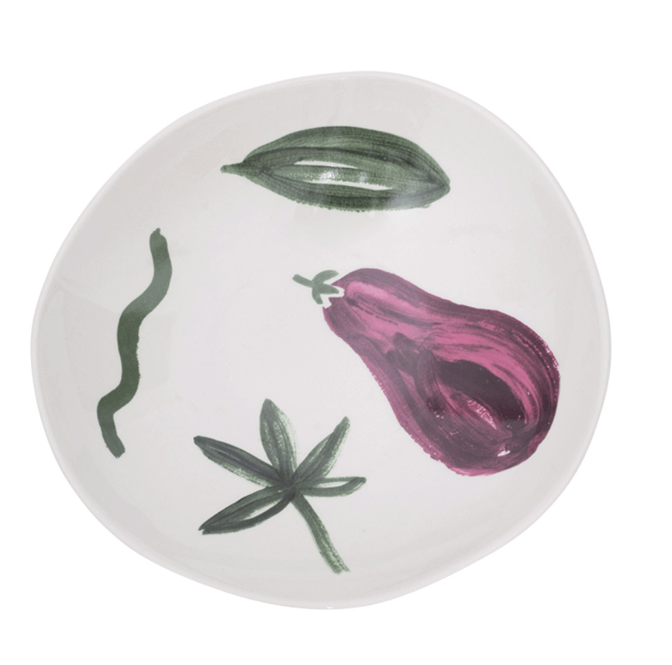 Urban Nature culture bowl Lush Greens, Ø23 cm / mixed, Aubergine Urban Nature culture bowl Lush Greens, Ø23 cm / mixed, Aubergine