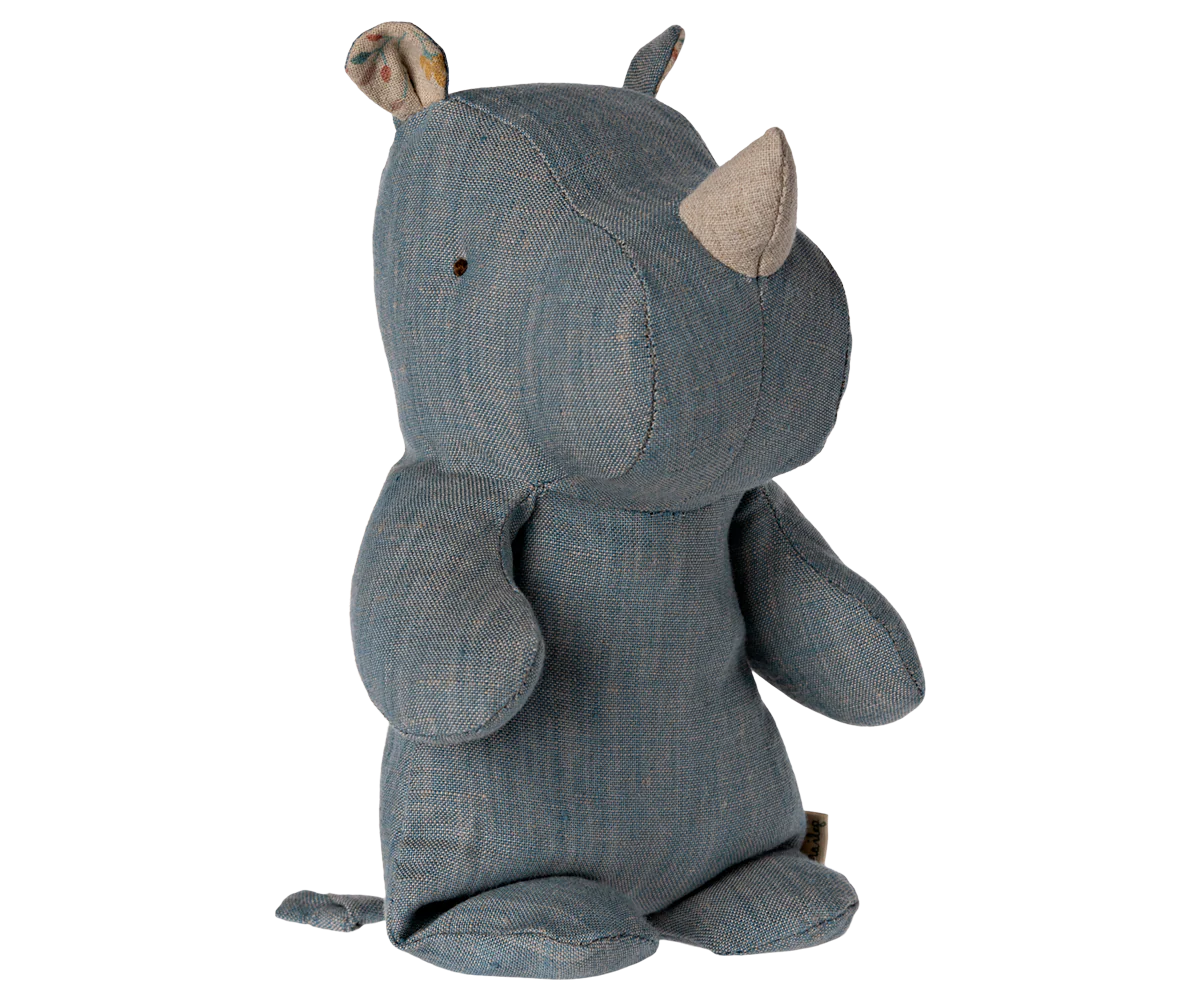 Maileg Safari friends, Kleines Nashorn -Blau/Sand , ca. 23 cm