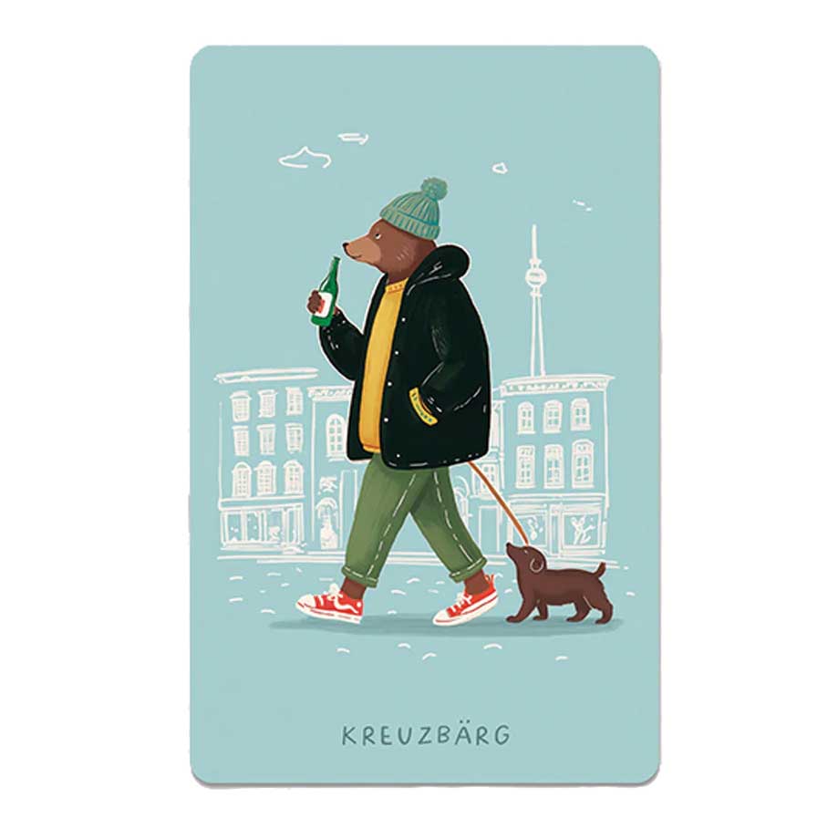 Lunacard Postkarte Berlin Kreuzbärg, Berlin Postkarte