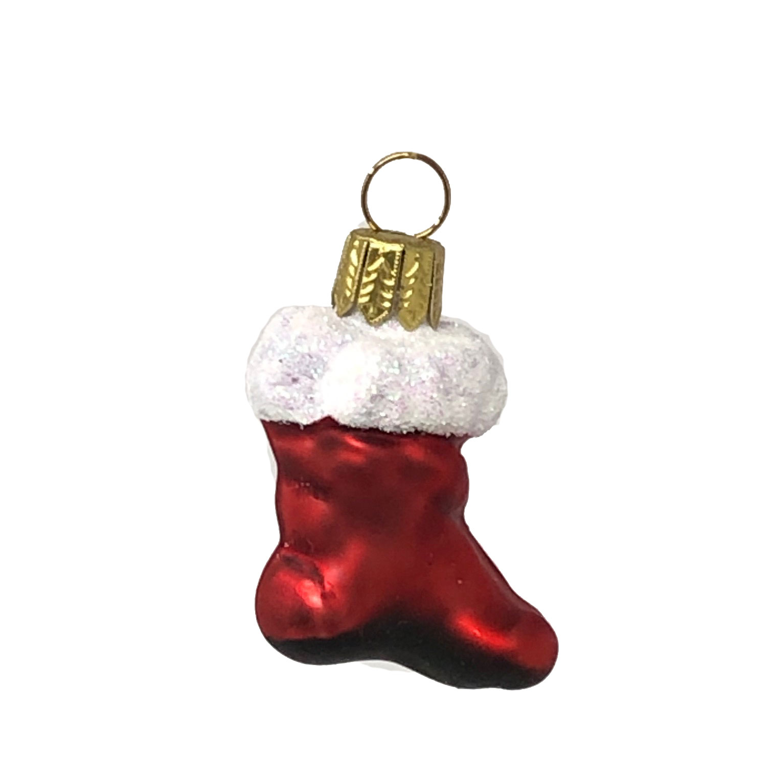 Christbaumschmuck MINI Stiefel mini von der Oberfränkische Glasmanufaktur 