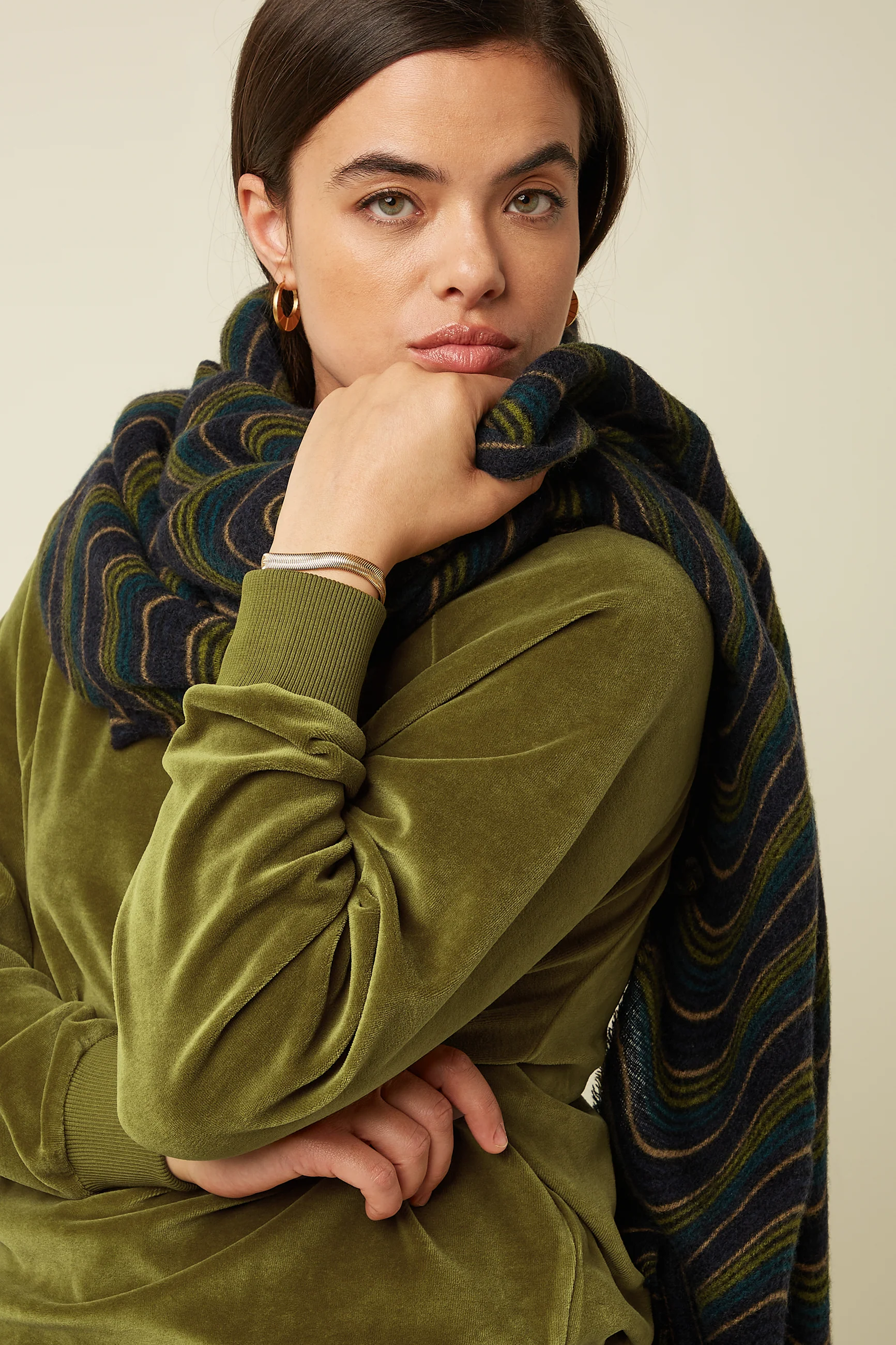 King Louie Schal Jefferson Scarf, Farbe Evening Blue