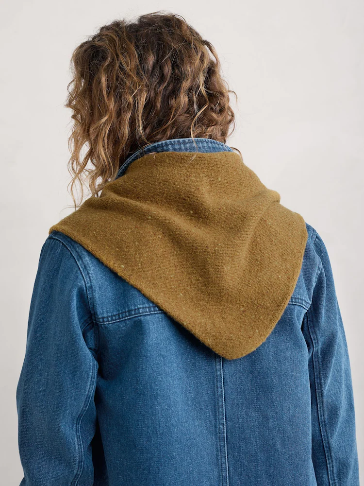 SEASALT CORNWALL Wild Bilberry Scarf-Marshland, Dreieckstuch Wolle