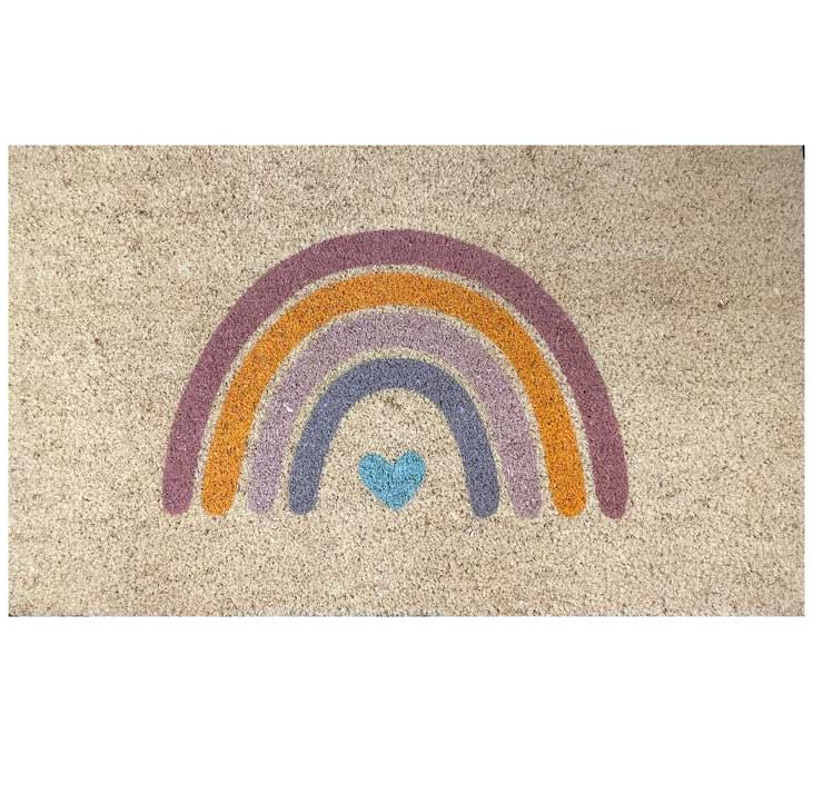 Kokos Fußmatte Rainbow / Regenbogen