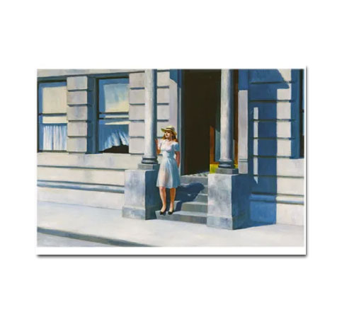 Edward Hopper Postkarte "Summertime, 1943", Kunst
