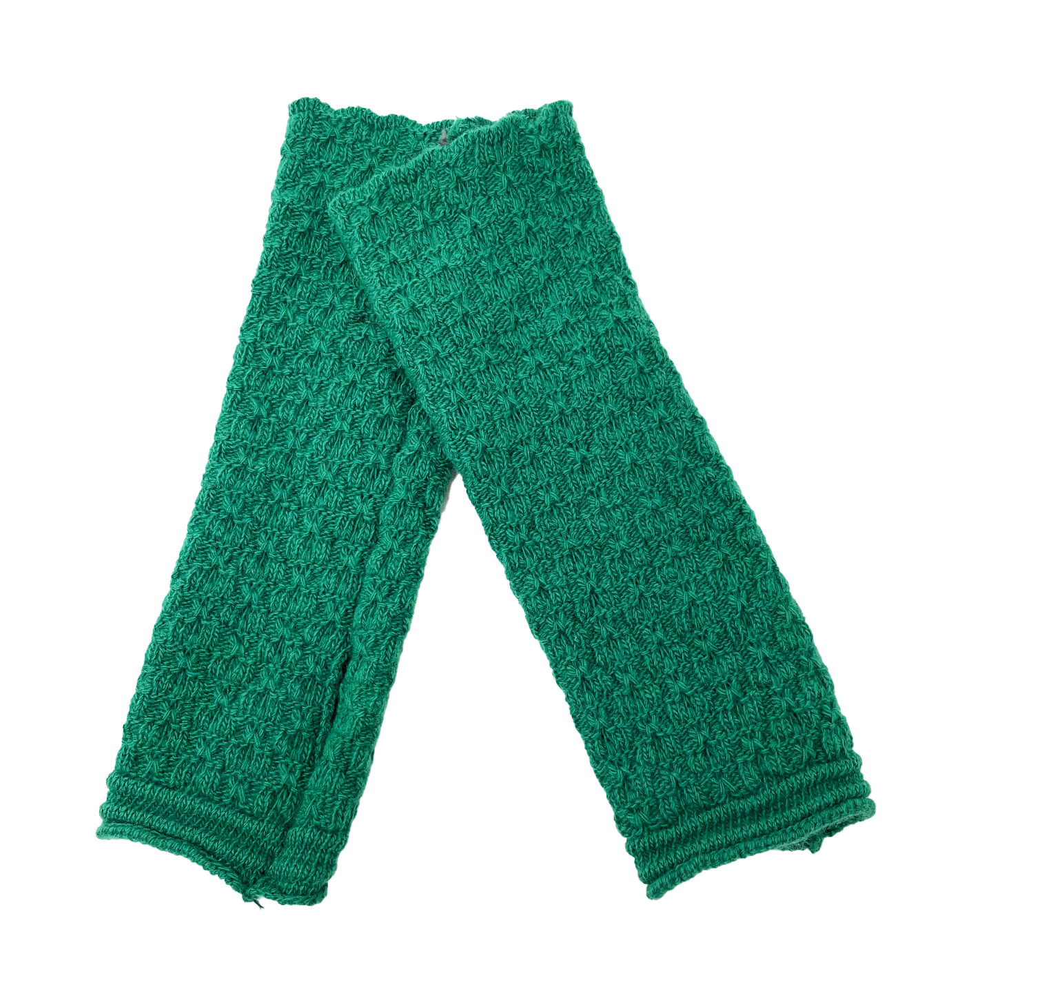 McKernan Handstulpen "TUCKER" EMERALD , ca. 27 x 8 cm, 100% Wolle, Pulswärmer    