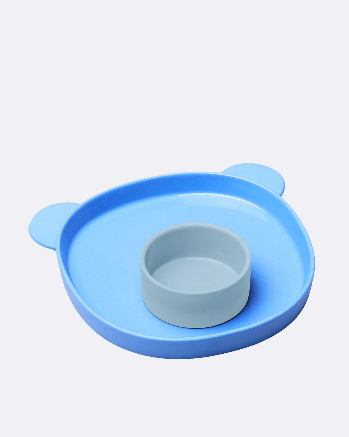 GOOD MOOD Kinderteller- blueberry bear, Porzellan, Blau