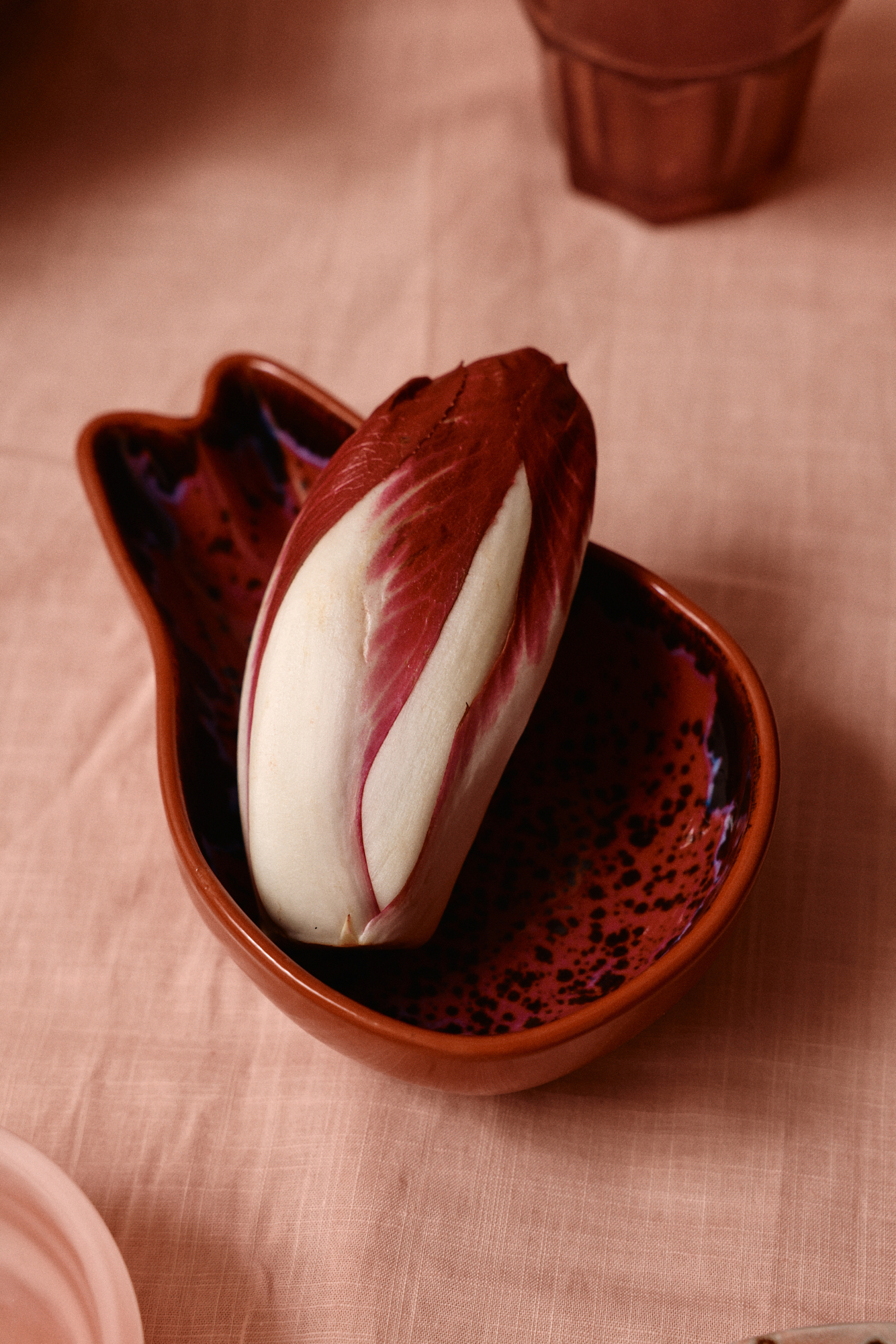 HKliving Shell tapas bowl, dragonfruit, D. ca.  17 x 11 x 4,8 cm