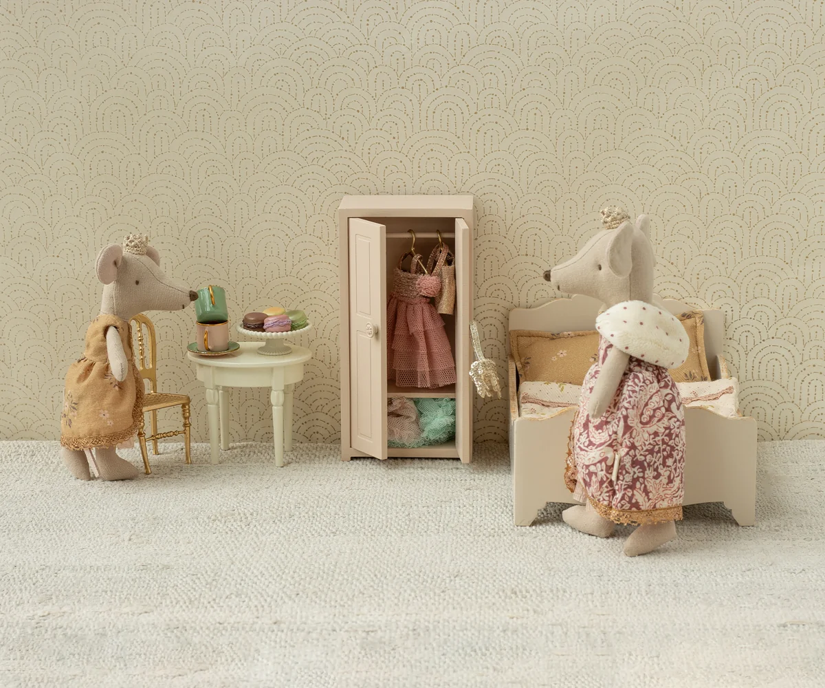 Maileg Bett, Maus - Creme
