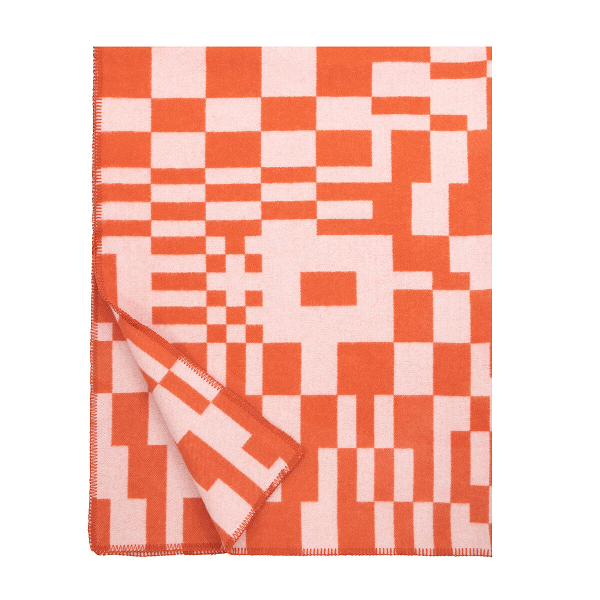 Lapuan Kankurit KOODI Wolldecke , orange-rose , ca. 90 x 130 cm