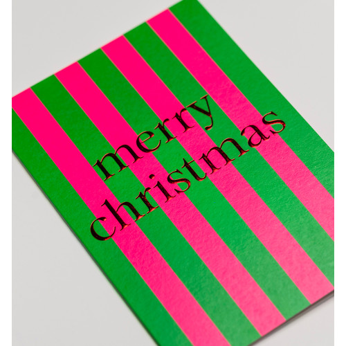 Doppelkarte "Merry Christmas"  Parasol, Streifen, 7220LAG