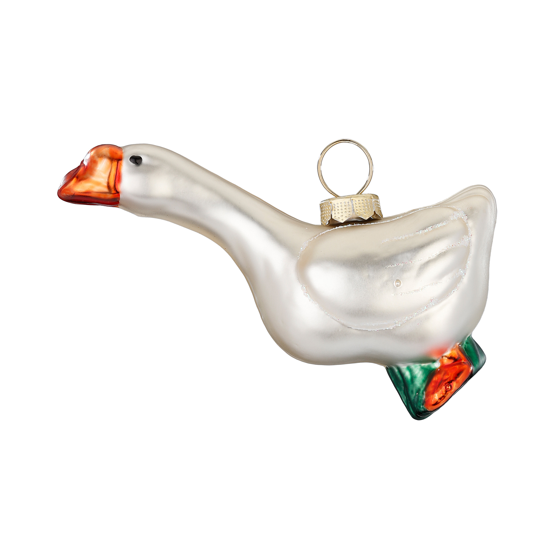 Inge Glas Christbaumkugel Gans, Glas, ca. 8 cm
