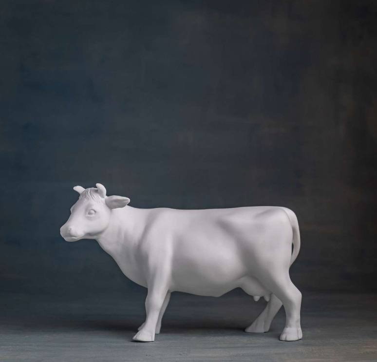 KLATT OBJECTS GRETE Kuh Figur, ca. 22 x 14,5 cm