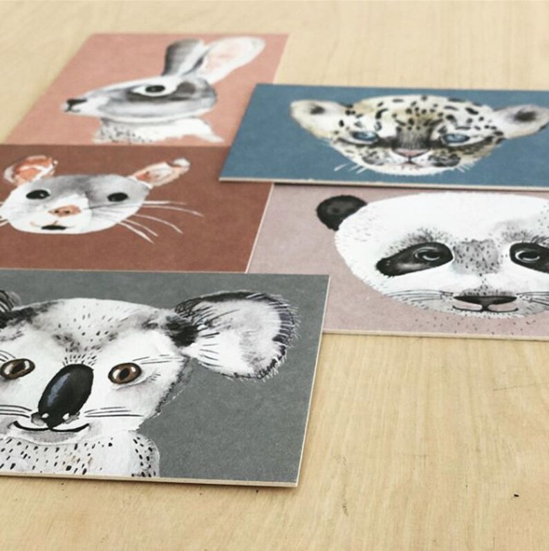 Postkarte Katze von NUUKK 