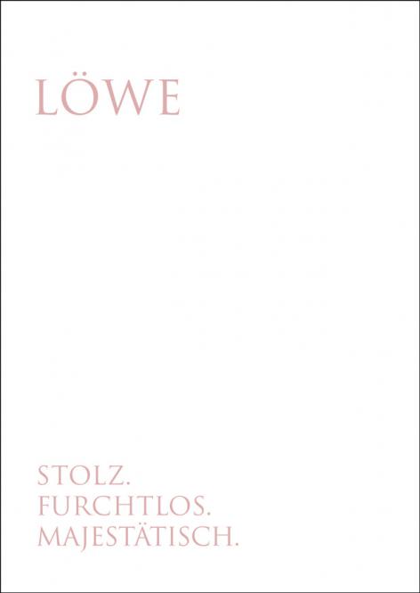 Wunderwort Sternen Postkarte "Löwe"... letzte Chance, wird nicht nachgedruckt!