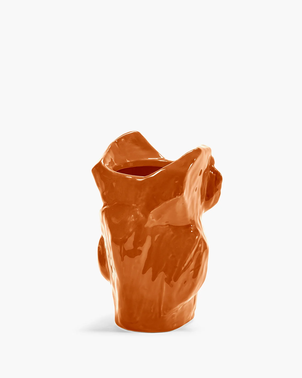 Eule Vase S Orange After Midnight, Kollektion Midnight creatures von Marni, Höhe ca. 23 cm