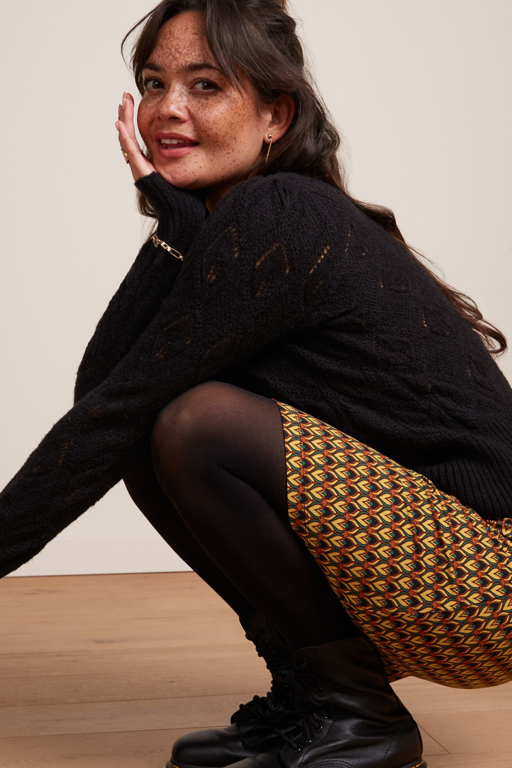 % King Louie Border Skirt Dandy, Braun, Rock