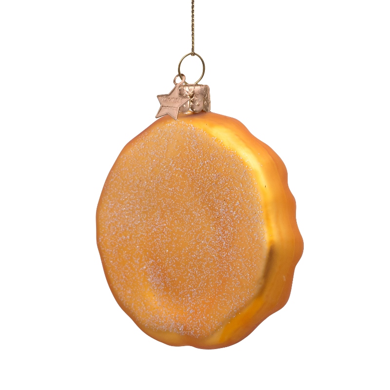 % Weihnachtsanhänger Pizza, Glas, D. ca. 8 cm von Vondels 