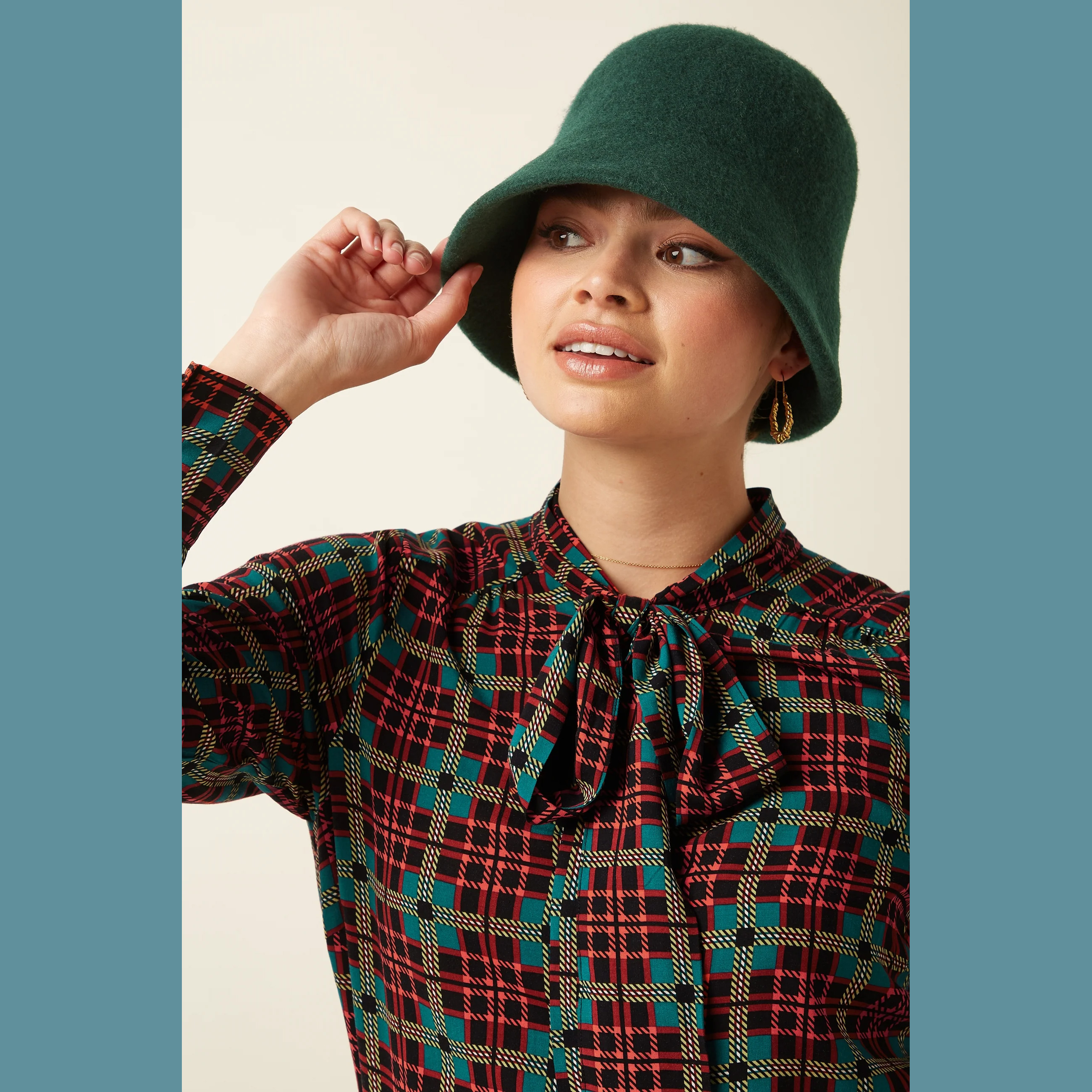 King Louie Cloche Hat Pine Green, Hut