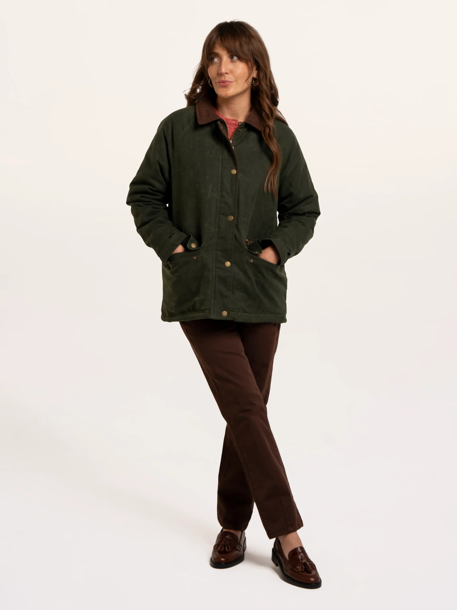 BRAKEBURN Jacke Pear Cord Collar Barn Jacket