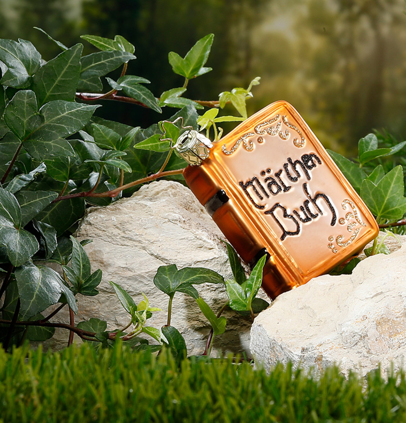 Inge Glas Märchenbuch, Weihnachtsschmuck, ca. 9 cm, Glas