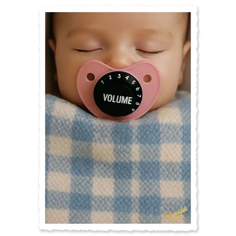 Impossible Card Postkarte sleeping baby