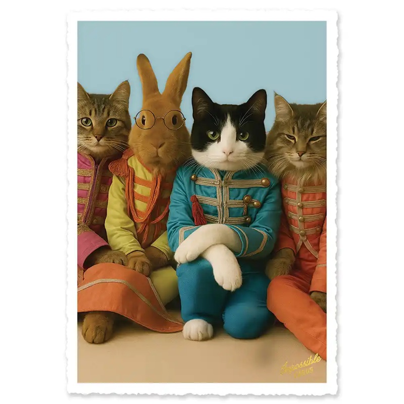 Impossible Card Postkarte *uniform animals
