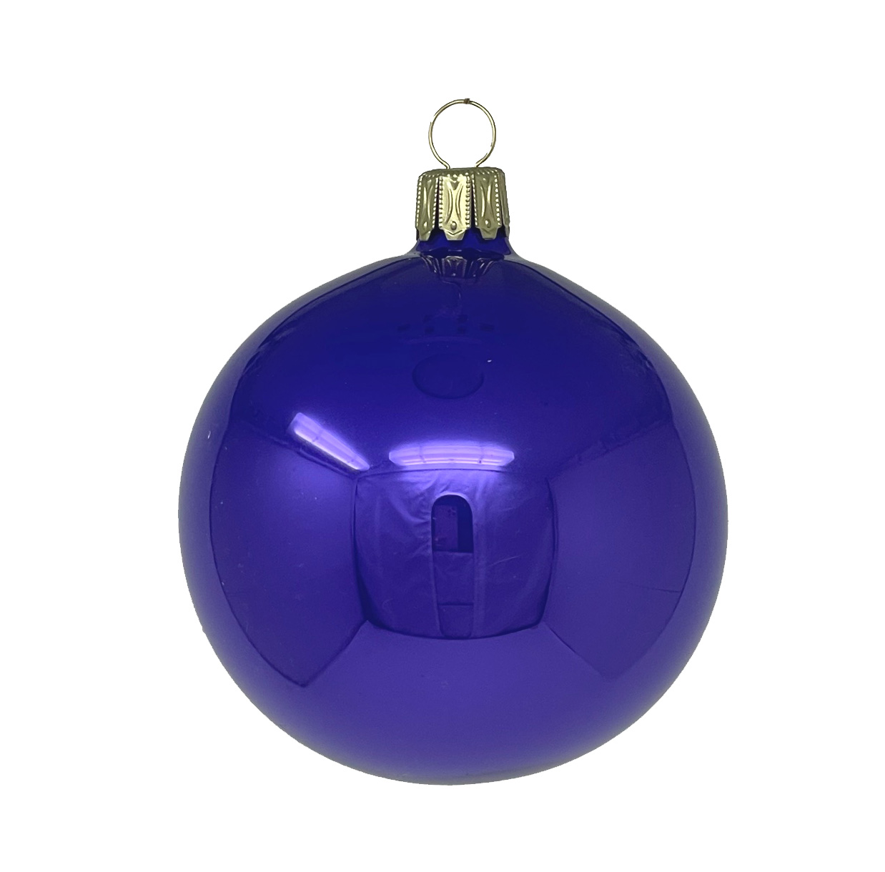 Christbaumkugel lavendel opal, D. 8 cm von der Oberfränkische Glasmanufaktur, Weihnachtskugel 