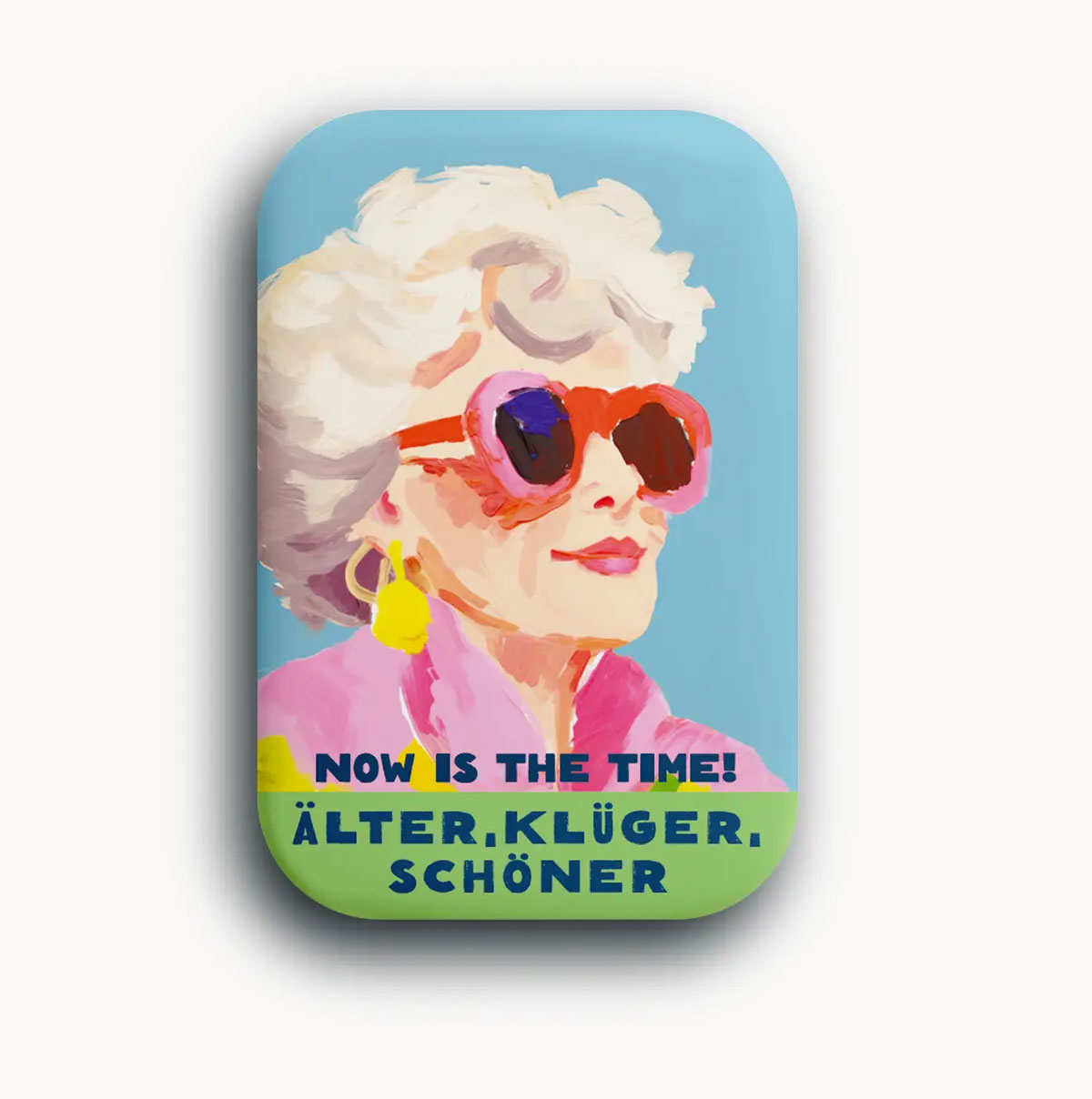 Luna Magnet älter, klüger, schöner, ca. 4,5 x 6,8 cm