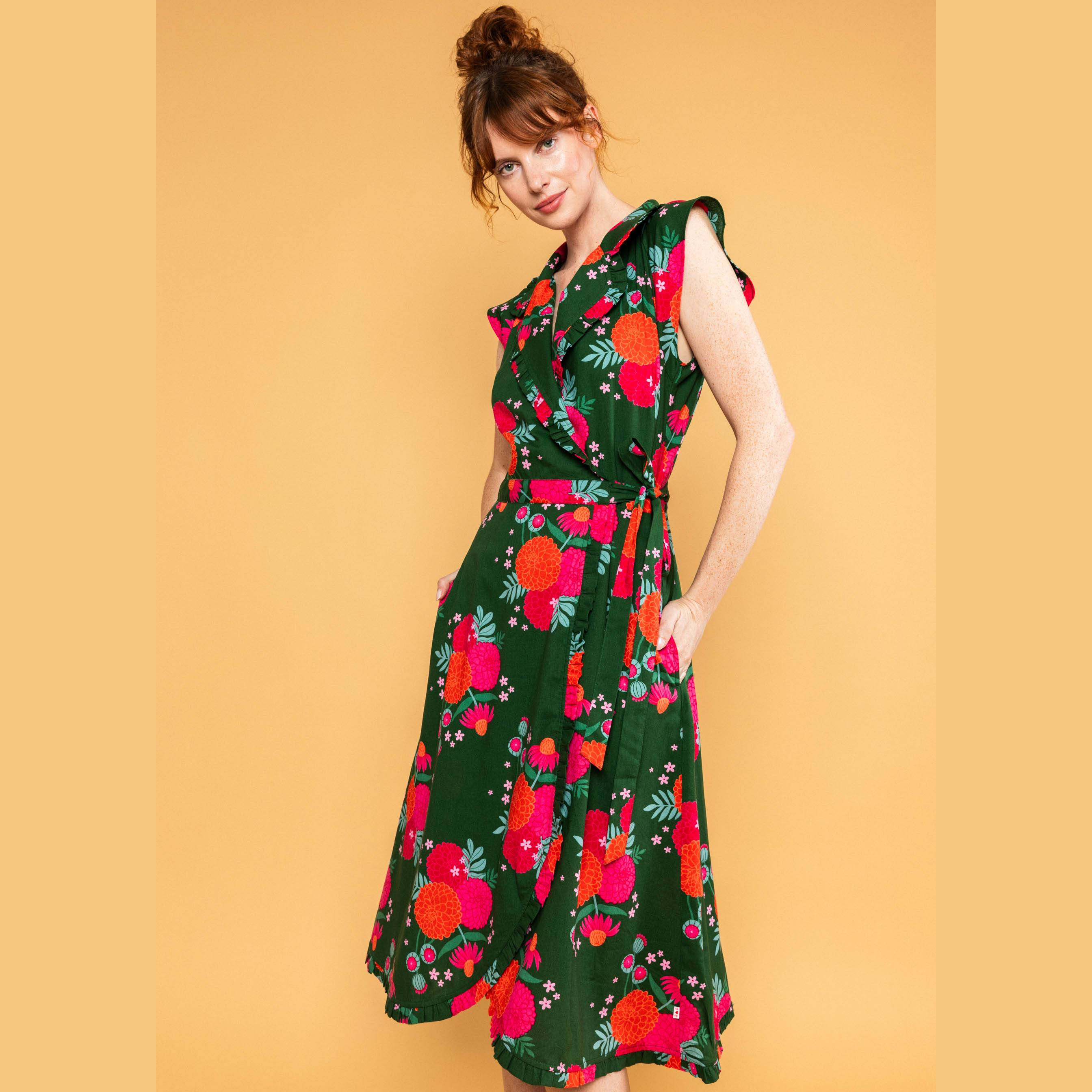 Blutsgeschwister Blusenkleid That's Amore - blooming soft flowers