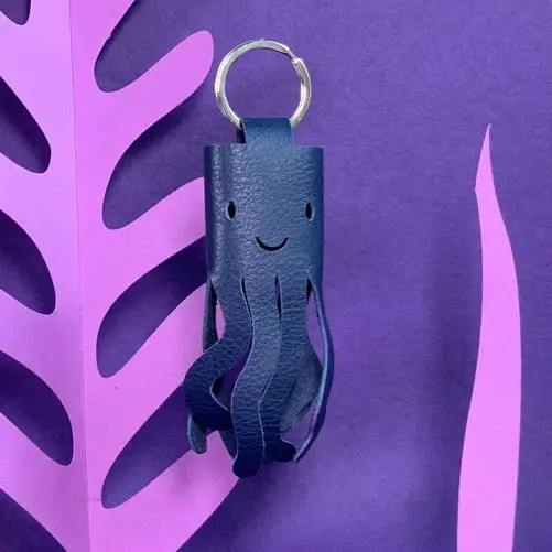 Schlüsselanhänger Octopus Keyholder - to tag along with you.... dark blue