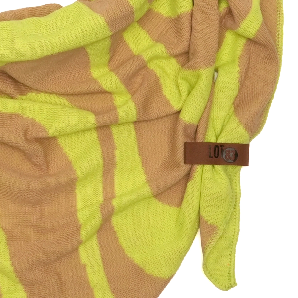 LOT83 Schal Ziggy 10- Zitronengelb-Beige