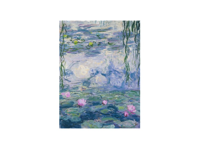 Künstlerjournal Skizzenbuch, Monet, Seerosen, 180 x 240 x 5 mm 